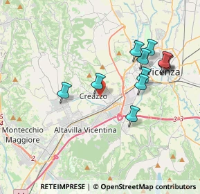 Mappa Via Don Giovanni Minzoni, 36051 Creazzo VI, Italia (3.64909)