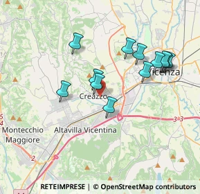 Mappa Via Don Giovanni Minzoni, 36051 Creazzo VI, Italia (3.38167)
