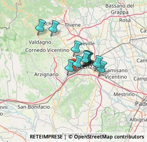 Mappa Via Don Giovanni Minzoni, 36051 Creazzo VI, Italia (7.66167)