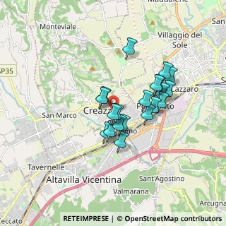 Mappa Via Don Giovanni Minzoni, 36051 Creazzo VI, Italia (1.341)