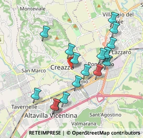 Mappa Via Don Giovanni Minzoni, 36051 Creazzo VI, Italia (1.86188)