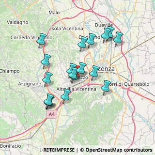 Mappa Vicolo Giorgione, 36051 Creazzo VI, Italia (6.73833)