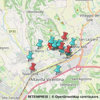 Mappa Vicolo Giorgione, 36051 Creazzo VI, Italia (1.262)