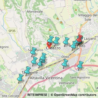 Mappa Vicolo Giorgione, 36051 Creazzo VI, Italia (2.08235)