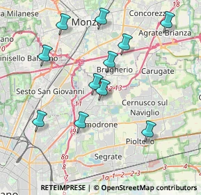 Mappa Via C.A. dalla Chiesa, 20093 Cologno Monzese MI, Italia (3.92727)