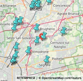 Mappa Via C.A. dalla Chiesa, 20093 Cologno Monzese MI, Italia (5.071)