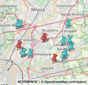 Mappa Via C.A. dalla Chiesa, 20093 Cologno Monzese MI, Italia (4.21071)