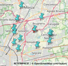 Mappa Via C.A. dalla Chiesa, 20093 Cologno Monzese MI, Italia (4.23429)