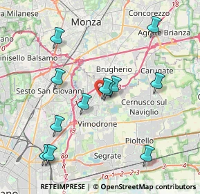 Mappa Via C.A. dalla Chiesa, 20093 Cologno Monzese MI, Italia (3.94333)
