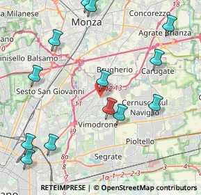Mappa Via C.A. dalla Chiesa, 20093 Cologno Monzese MI, Italia (5.01154)