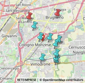 Mappa Via C.A. dalla Chiesa, 20093 Cologno Monzese MI, Italia (1.60833)