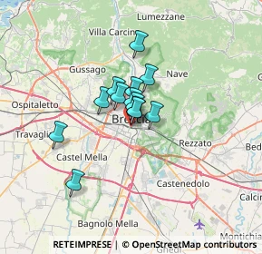 Mappa Via Gambara n 34 Palagiustizia ?, 25121 Brescia BS, Italia (3.84077)