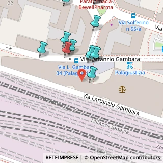 Mappa Via Gambara n 34 Palagiustizia ?, 25121 Brescia BS, Italia (0.05882)