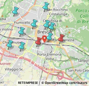Mappa Via Gambara n 34 Palagiustizia ?, 25121 Brescia BS, Italia (1.82)