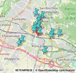 Mappa Via Gambara n 34 Palagiustizia ?, 25121 Brescia BS, Italia (1.32733)