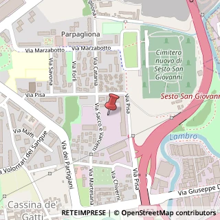 Mappa Via Sacco e Vanzetti, 59, 20099 Sesto San Giovanni, Milano (Lombardia)
