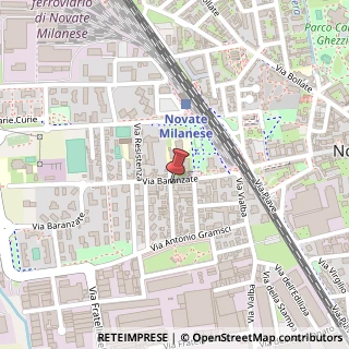 Mappa Via Baranzate, 31, 20026 Novate Milanese, Milano (Lombardia)