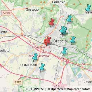 Mappa Via Chiesanuova, 25125 Brescia BS, Italia (4.615)