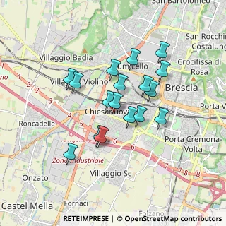 Mappa Via Chiesanuova, 25125 Brescia BS, Italia (1.41412)