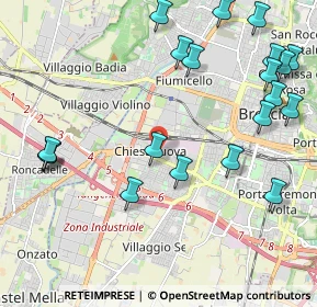 Mappa Via Chiesanuova, 25125 Brescia BS, Italia (2.601)