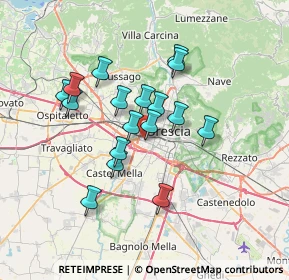 Mappa Via Chiesanuova, 25125 Brescia BS, Italia (5.74235)