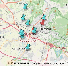 Mappa Via Chiesanuova, 25125 Brescia BS, Italia (3.05)