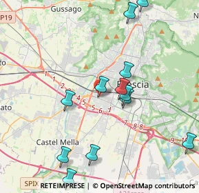 Mappa Via Chiesanuova, 25125 Brescia BS, Italia (4.95143)