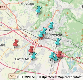 Mappa Via Chiesanuova, 25125 Brescia BS, Italia (3.5875)