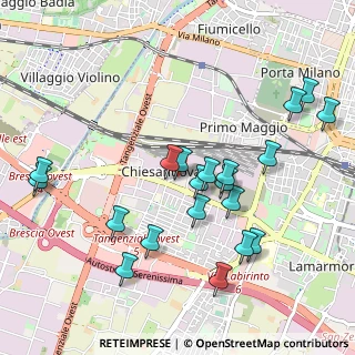Mappa Via Chiesanuova, 25125 Brescia BS, Italia (1.041)