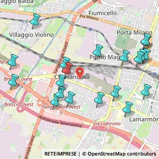 Mappa Via Chiesanuova, 25125 Brescia BS, Italia (1.298)