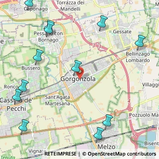 Mappa 20064 Gorgonzola MI, Italia (3.13333)