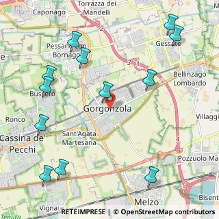 Mappa 20064 Gorgonzola MI, Italia (2.73833)