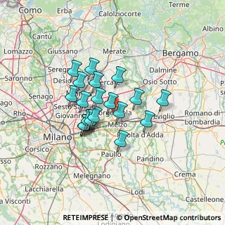 Mappa 20064 Gorgonzola MI, Italia (9.9265)