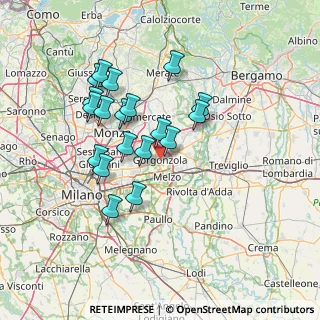 Mappa 20064 Gorgonzola MI, Italia (12.75632)