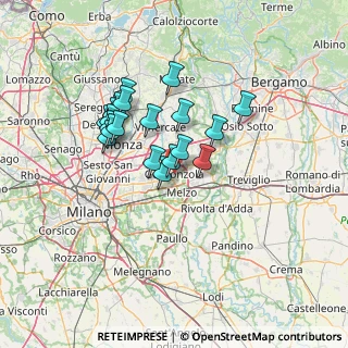 Mappa 20064 Gorgonzola MI, Italia (11.22)