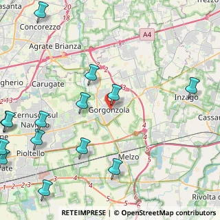 Mappa 20064 Gorgonzola MI, Italia (6.48667)