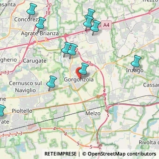 Mappa 20064 Gorgonzola MI, Italia (5.07545)