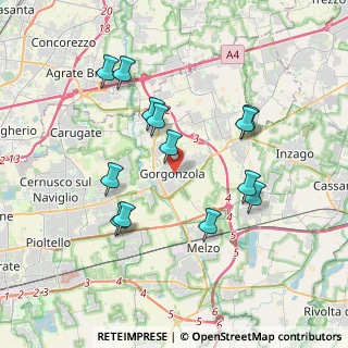 Mappa 20064 Gorgonzola MI, Italia (3.58077)