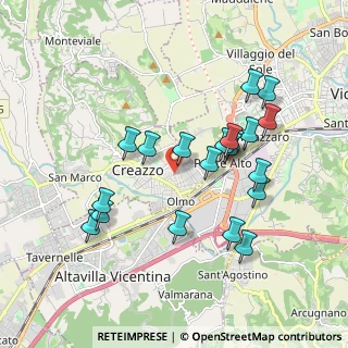 Mappa Via Pecori Giraldi, 36051 Creazzo VI, Italia (1.7955)
