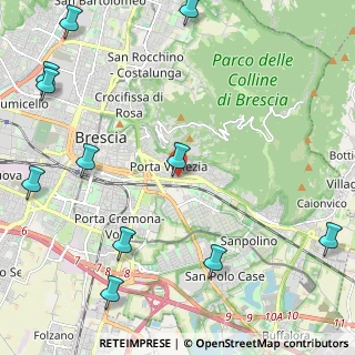 Mappa Viale del Piave, 25123 Brescia BS, Italia (3.12182)
