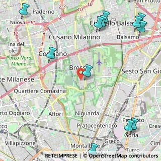 Mappa Via Lillo del Duca, 20091 Bresso MI, Italia (3.37692)