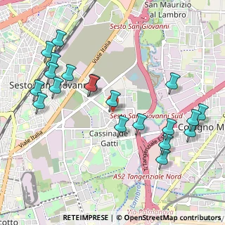 Mappa Via Achille Grandi, 20098 Sesto San Giovanni MI, Italia (1.147)