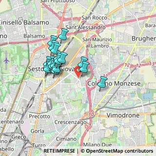 Mappa Via Achille Grandi, 20098 Sesto San Giovanni MI, Italia (1.44842)