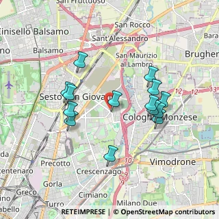 Mappa Via Achille Grandi, 20098 Sesto San Giovanni MI, Italia (1.695)