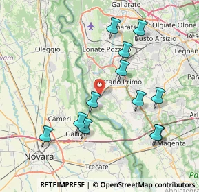 Mappa 20029 Turbigo MI, Italia (8.04333)