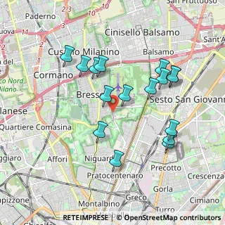 Mappa Via Giacomo Leopardi, 20091 Bresso MI, Italia (1.83813)