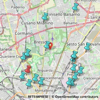 Mappa Via Giacomo Leopardi, 20091 Bresso MI, Italia (2.855)