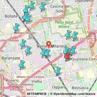 Mappa , 20026 Novate Milanese MI, Italia (1.2155)