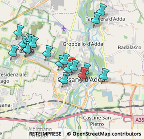 Mappa Via C. Benzi, 20062 Cassano d'Adda MI, Italia (2.052)