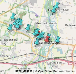 Mappa Via dalla Chiesa Generale Carlo Alberto, 20062 Cassano d'Adda MI, Italia (1.9315)